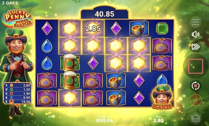 Lucky Penny Power Scatter – peruspeli putoavilla katoamisilla ja kumuloituvalla kertoimella